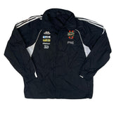 Vintage Adidas black white City Gross football squad windbreaker jacket size XL